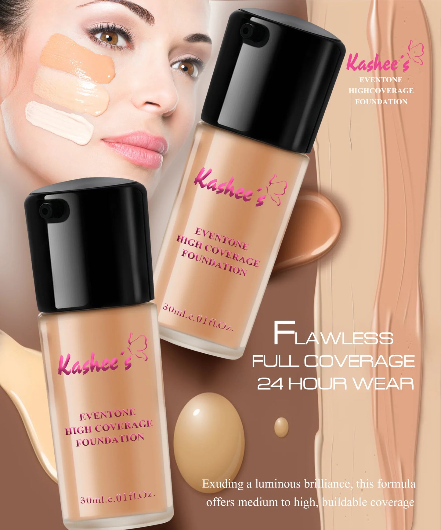 Kashee's Water Proof Liquid Foundation